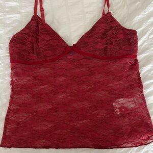 Edikted Red Lace Chemise Intimates